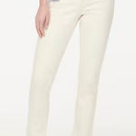 J.Crew High Rise Essential Straight Leg Jeans Ecru Cream 32 / 14 Photo 0