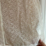 KENZO WHITE SHEER LOGO SHORT SLEEVE BUTTON FRONT BLOUSE Size XS Photo 4