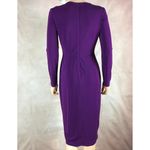 London Times Center Front Twist Sheath Dress Purple Size 2 Photo 4