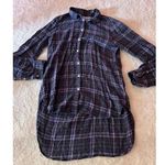 Trovata Birds Of‎ Paradis Long Back Flannel Size Small Blue Photo 0