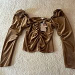 A.L.C. $350 NWT Chamberlain Ruched Velvet Top Size 10‎ Photo 2