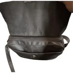 Jaclyn Smith Black Leather Crossbody Shoulder Bag Flap Buckle Closure Photo 3