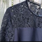 Draper James EUC Crepe Lace Jumpsuit Black Size 10 Photo 3