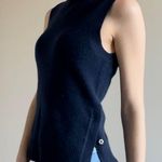 360 Cashmere Navy Blue Knit Vest Photo 0