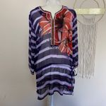 Desigual • estrella embellished floral swim coverup tunic Photo 42