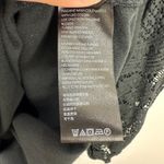 Anthropologie  Black Lace Crochet Sleeve Top Women L Boho Gothic Romantic Witchy Photo 4