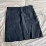 Topshop Navy Blue Skirt Faux Leather 4 Photo 0