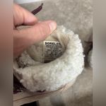 Sorel Harlowe Gray Suede Shearling Lace Cozy Waterproof Winter Booties Women 7.5 Photo 8