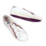 Madewell SIDEWALK WAVY LOW TOP White Sneakers Leopard Print Leather Calf Hair 7 Photo 0