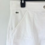Lacoste  White Athletic Cotton Mini Skirt Activewear Golf Tennis Preppy Photo 1