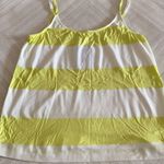 Splendid  Yellow/Green and White Striped Tank Top Photo 0