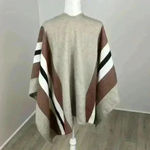 Dynamite  Striped Poncho Sweater OS Photo 3