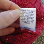 Cabela's  Red Multicolor Bobble Knit Vneck Sweater Photo 5