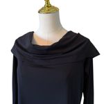 H&M  Black Long Sleeve Cowl Neck Maxi Dress XL Photo 4