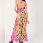 Free People NWOT  Miranda Printed Jumpsuit In Jewel Combo Sz M Photo 4