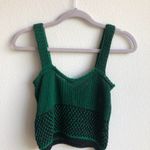 ZARA NWT  Green Limited Edition Jacquard Crop Top S Photo 0