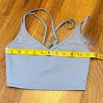 For Love & Lemons Women’s Size XS Gray Ribbed Crisscross Spaghetti Bra Bralette Photo 2