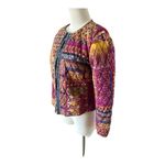 Ruby Rd   Womens Jacket Blazer  Open Front Yellow/Orange/Pink Quilted Photo 1