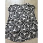 Masai Top Womens Medium Black White Abstract Tunic Artsy Abstract Boho Black Photo 3