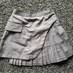 SheIn Pleated Flap Detail Wrap Skirt Photo 0