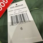 Good American  heathered forest tonal double life crop top Photo 7