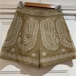 ZARA  Embroidered High-waisted Shorts Photo 5