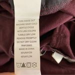 Indigo Rein  Burgundy Crop Super High Rise Paperbag Waist Pants Trendy Size 9 Photo 5