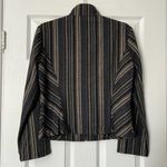 Final Touch Wool Blend Striped Jacket - Size L Photo 3