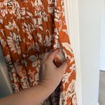 Anthropologie Somerset Short Sleeve Terracotta Floral Maxi Dress Orange Photo 4