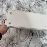 Coach  MINI SIERRA EMBOSSED LEATHER SATCHEL grey cream purse handbag Photo 5