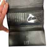 Kut From The Kloth Striped Wallet Clutch Snap Closure Key Card Holder Photo 3