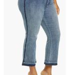 NYDJ Fiona Slim Ankle Crop Flare Tummy Tuck Shadow Stripe Jeans Womens 20W 20 W Photo 5