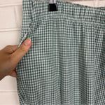 Lands' End Lands’ End Green Check Plaid Sport Knit Straight Leg Pants Plus Size 1X 16/18 Photo 7