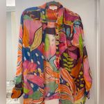 Rococo Sand Plum Shirt size Large button down metallic Retrofete fashion pass Red Photo 7