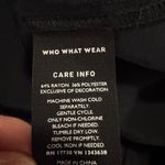 Who What Wear  Black Long Sleeve Blouse Photo 4