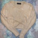 SheIn Light Pink Nude Cross Crop Top Photo 1