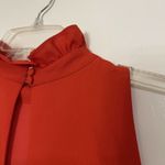 Elliatt Sonnet Coral Red Tiered High Neck sleeveless swing dress size small Photo 8