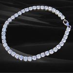 Sterling Silver CZ Diamond Tennis Bracelet Silver Photo 0