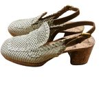 Aerosoles Platform Slingback in Natural Raffia Fabric STYLE SANTINA Size 6.5 New Photo 5