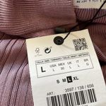 ZARA NWT Mock Neck Ribbed Sweater Lightweight Lavender Large Photo 5