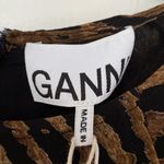 Ganni  Tiger Print Dress‎ NWT Size 34 Size US 2 Animal Print Mobwife Chic Viscose Photo 7