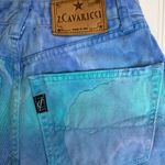Vintage Tie Dye Jean Shorts 26" waist Blue Green Size XXS Photo 4