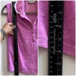 The Greii White Trim Terrycloth Cap Sleeves Popover Polo Top Small Retro Y2K Pink Photo 7