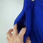 Calvin Klein  Blue Linen Blend Pants Size 14 Coastal Office Trousers Minimalist Photo 2