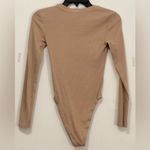 ZARA  Women’s Beige Long Sleeve Bodysuit Size S Photo 5