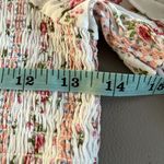 Forever 21  Smocked Dainty Floral Puff Sleeve Top Photo 7