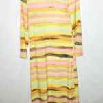 PLUSH Watercolor Sunset Maxi Dress NWT in Small Photo 0