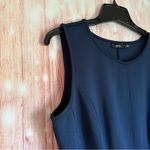 Apt. 9  Navy Blue Colorblock Fit & Flare Scuba Dress Photo 6