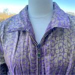UBU Peck Your Personality Reversible Metallic Purple Zip Up Jacket Photo 12