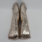 Nine West  Women's Metallic Curvy 3 Bow Tie Studded Ballet FlatsSize 9.5 M Photo 8
